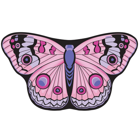 Butterfly Cape Kids Dress Up Dance Costume Pastel Pink Buckeye Wings