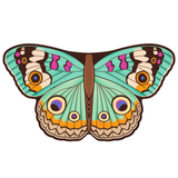 Butterfly Cape Kids Dress Up Dance Costume Heart Patch Cartoon Wings