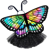 Butterfly Wings Costume Set with Rainbow Cape Tutu and Antenna Headband