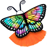 Butterfly Wings Costume Set with Rainbow Cape Tutu and Antenna Headband
