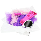 Childrens Fairy Princess Box with Dress Up Feather Boa, Gloves, Tiara, Tutu, Ring, and Magic Mirror in Adorable Suitcase Gift Box