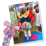 Childrens Unicorn Costume Box with Dress Up Unicorn Tail, Headband, Wings, Furry Leg Warmers, and Tutu in Adorable Suitcase Gift Box