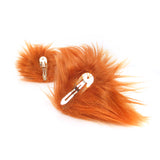 Faux Fur Party Accessory Animal Costume Furry Ear Clips Hair Accessories — Fox