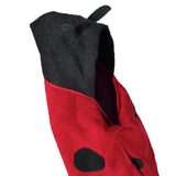 Close-up: Ladybug Hooded Towel, featuring cute antennae and adorable details on the hood, a whimsical bath time essential for kids on a clean white background.
