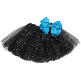 Girls Sparkle Tutu Layered Princess Ballet Skirt Black