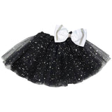Girls Sparkle Tutu Layered Princess Ballet Skirt Black