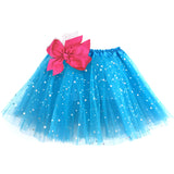 Girls Sparkle Tutu Layered Princess Ballet Skirt Blue