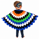 Bird Cape Kids Blue Bird Costume with Wings and Mask