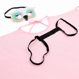 Bird Cape Kids Pink Pastel Owl Costume with Wings and Mask