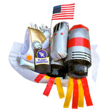 Childrens Cosmic Explorer Astronaut Costume Box with Space Accessories for Kids