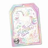 Childrens Unicorn Costume Box with Dress Up Unicorn Tail, Headband, Wings, Furry Leg Warmers, and Tutu in Adorable Suitcase Gift Box