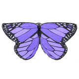 Butterfly Halloween Costume Kids Purple Monarch Wing Cape Tutu Dance Wings