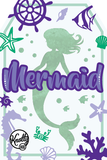 Knotty Kid - Childrens Mermaid Costume Box with Dress Crown Turtle and Accessories for Kids