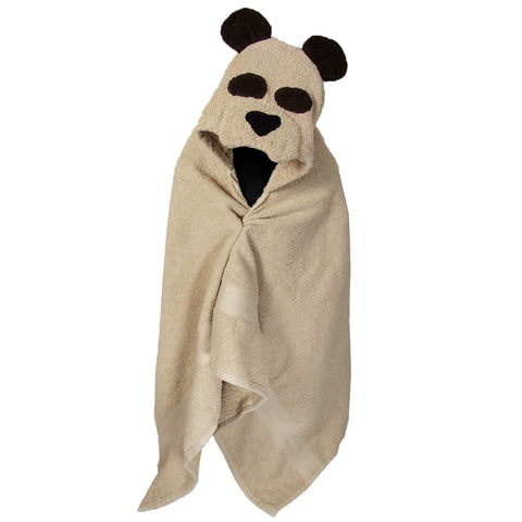 Full view of Children's Hooded Towel - Teddy Bear design, showcasing a whimsical and adorable character on a clean white background. Perfect for a playful and practical addition to bath time for kids of all ages.
