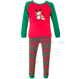 Children's Cotton Christmas Pajamas Holiday Girl Rudolph PJs Jammies Set