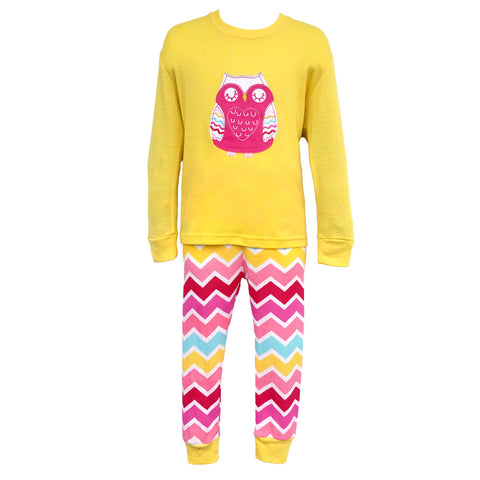 Children's Cotton Pajamas Owl PJs Jammies Set