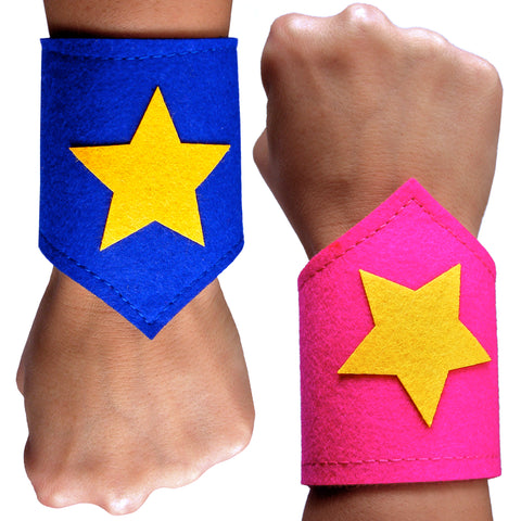 Kids Felt Superhero Wrist Cuffs for Children