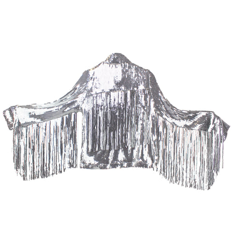 Shop Silver Fringe Jacket From In The Beginning -- Scout & Molly's