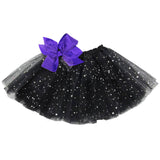 Girls Sparkle Tutu Layered Princess Ballet Skirt Black