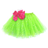 Girls Sparkle Tutu Layered Princess Ballet Skirt Green